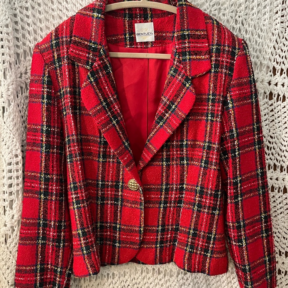 Vintage J R Bentley wool blend line blazer size 10 beautiful condition